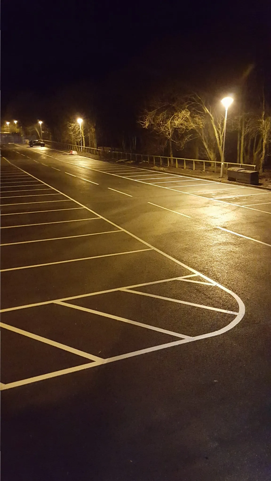 White line marking