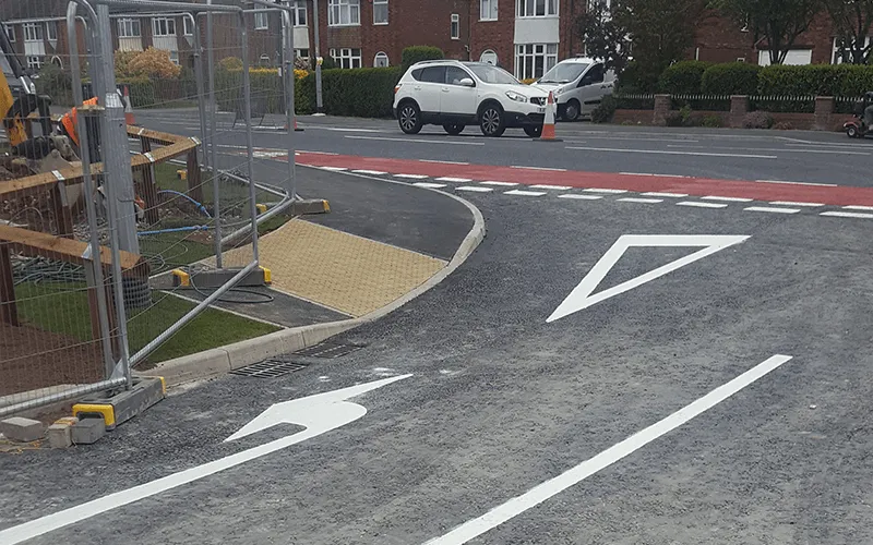 White line application